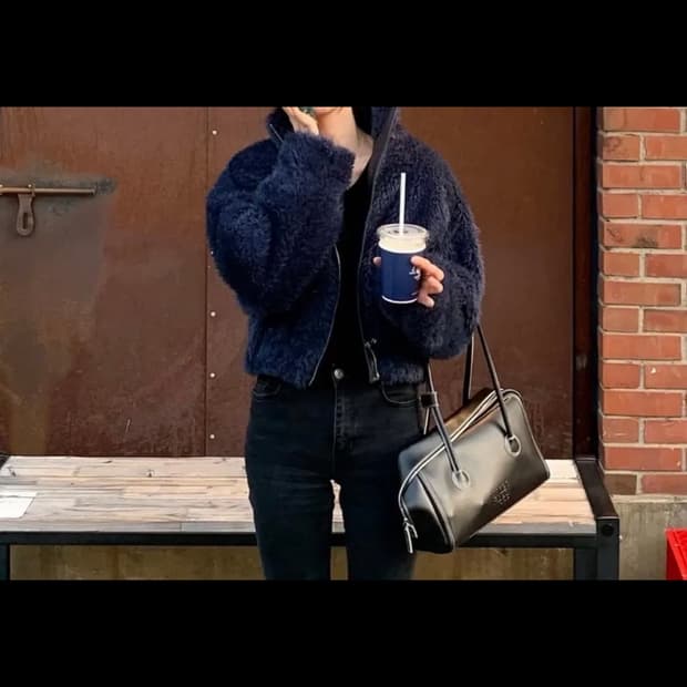 아모멘토 퍼자켓 블루