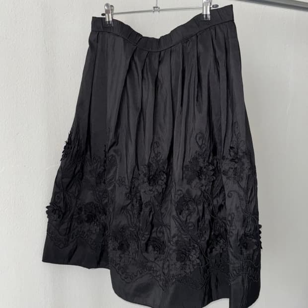 빈티지 플라워 스커트