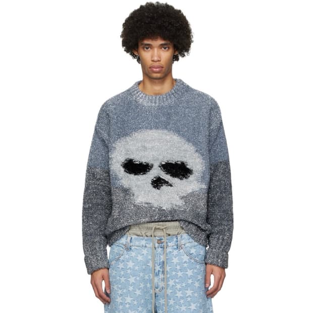 [M,L,XL]이알엘 ERL 스컬 니트