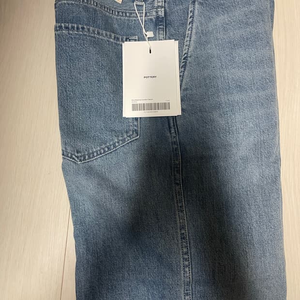 포터리 컴포트 데님 미드블루 3사이즈