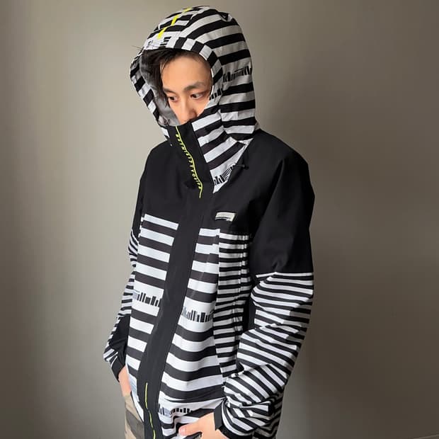 New Balance Golf 이레귤러 스트라이프 윈드 브레이커