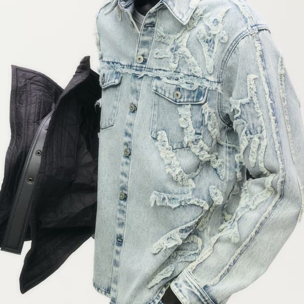 H&m 글렌마틴스 콜라보 디스트레드 룩 데님 스커트