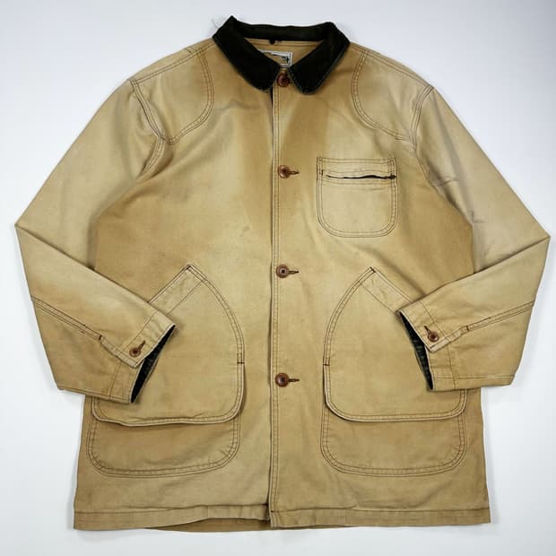 L.L.Bean 엘엘빈 USA 코듀로이 카라 썬 페이딩 초어자켓 L
