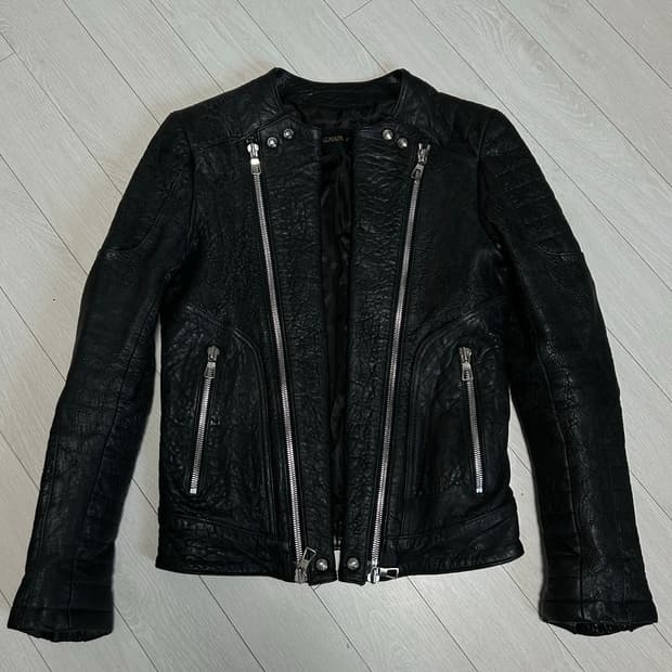발망 H&M 라이더 재킷 (소가죽) s size