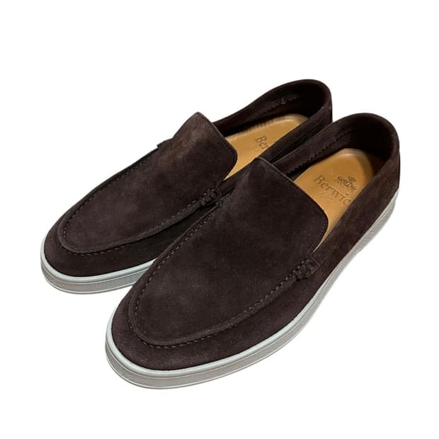 버윅(berwick) 4795 스웨이드 로퍼 브라운 40.5 size