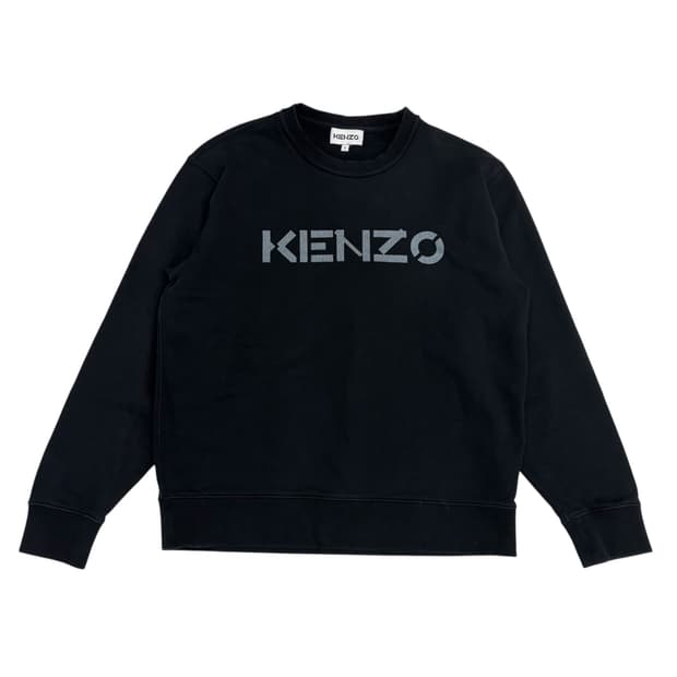 겐조 블랙 여성 로고 맨투맨