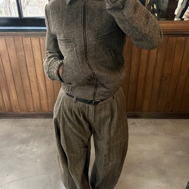 DOLCE&GABBANA herringbone quilted jacket