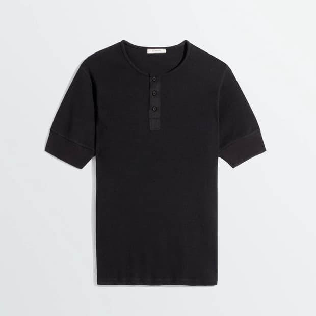 르메르 26SS 리브드 헨리 탑 XL 블랙