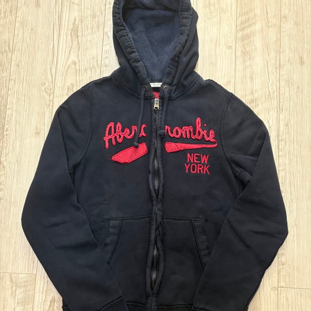 아베크롬비 후드집업 네이비 xl