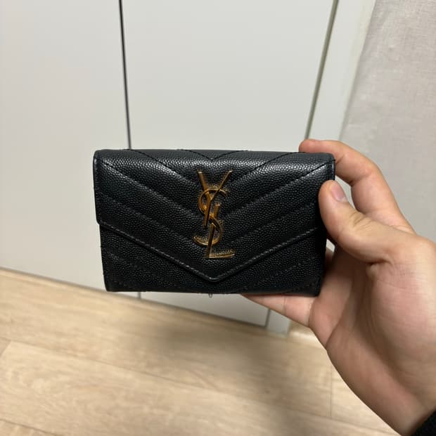 (정품) 입생로랑 마틀라세 카드지갑