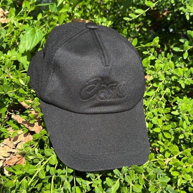 [L/XL] 아식스 로고 블랙 볼캡 모자