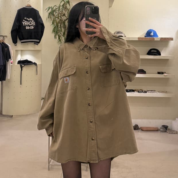 칼하트 투포켓 워크 셔츠 자켓 U599