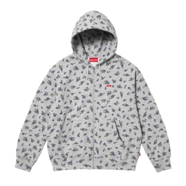 슈프림 플라워 후드집업 s