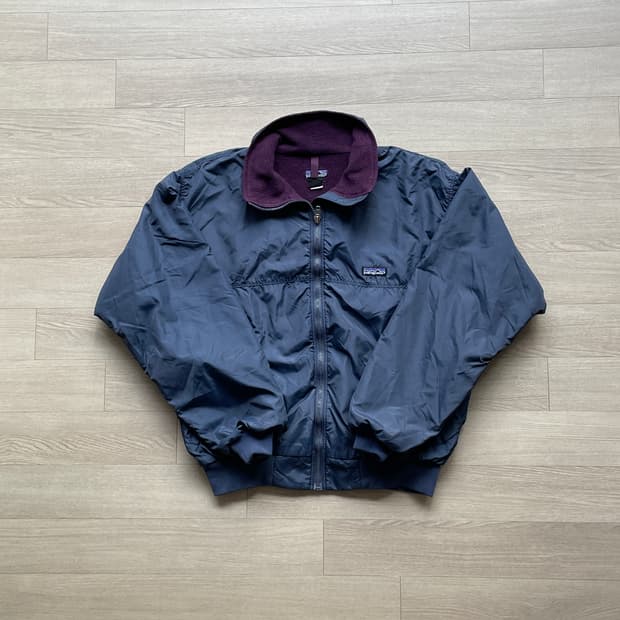 90s 파타고니아 쉘드 신칠라 봄버 자켓 네이비 퍼플 rare usa