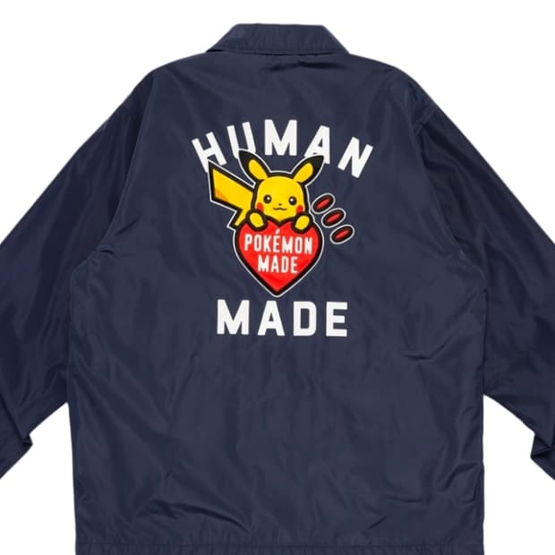휴먼 메이드 x 포켓몬 메이드 코치 자켓 네이비 M사이즈 팔아요!