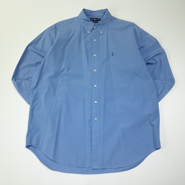 CL721 XL 폴로 90s 블레이크 코튼 라이트블루 셔츠 남방