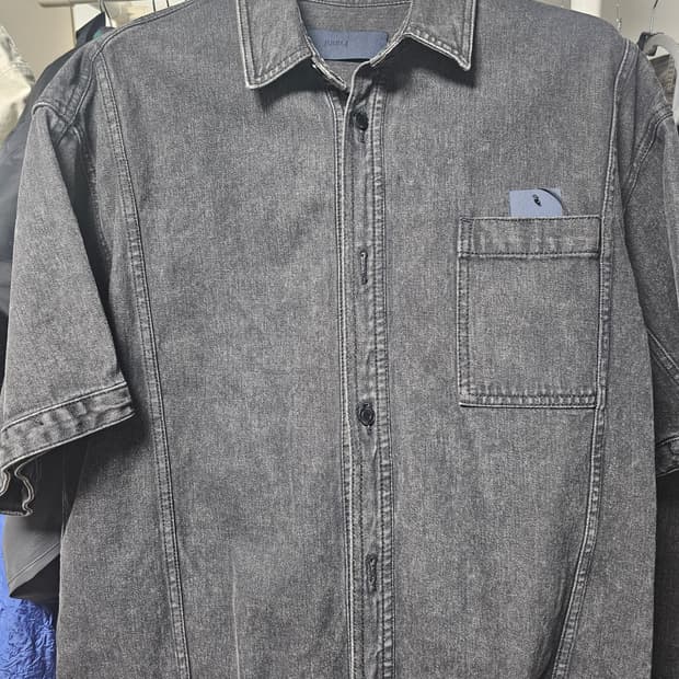 준지 24년식 반팔 데님 회색 46