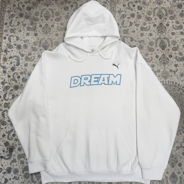 PUMA 푸마 DREAM 화이트 후드티 XL