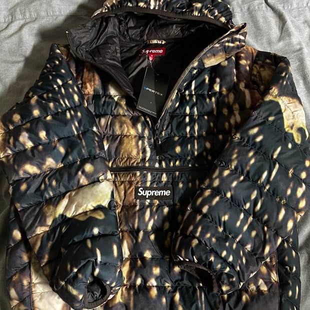 슈프림 마이크로다운 하프 집업 디어