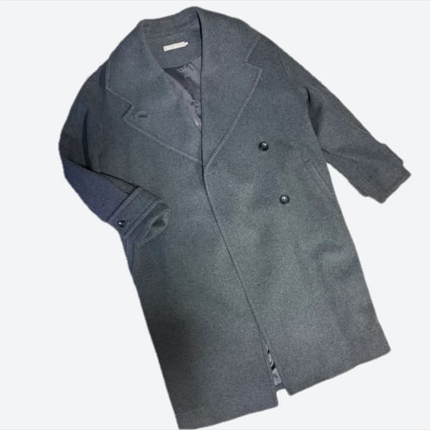 스테파넬 회색 울 코트