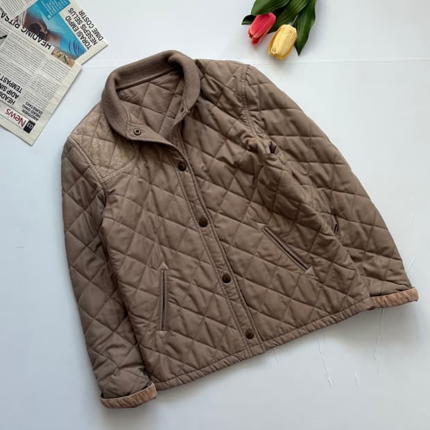 Polo 폴로랄프로렌 코듀로이 베이지 퀄팅 점퍼