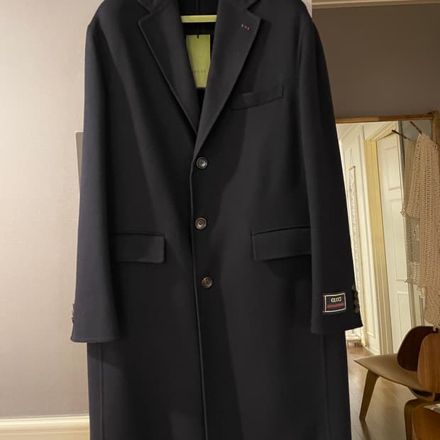 구찌 핸드메이드 울캐시미어 코트