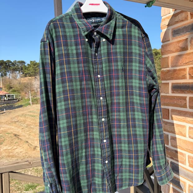 폴로 랄프 로렌 타탄 체크 플란넬 셔츠