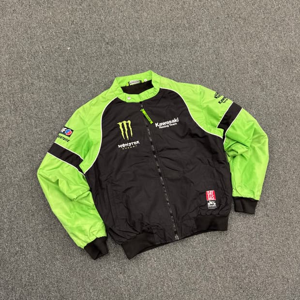 가와사키 빈티지 스포츠 바이커 자켓
