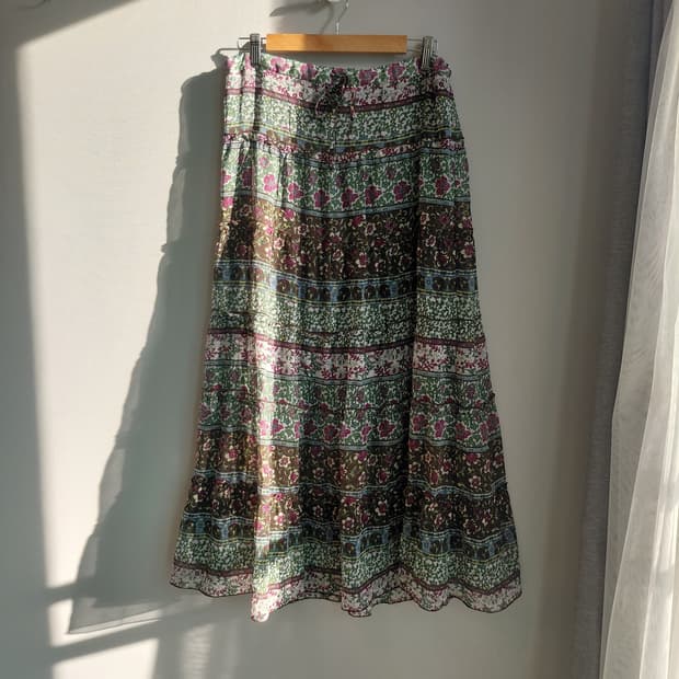 모리걸 딥 포레스트 롱 스커트