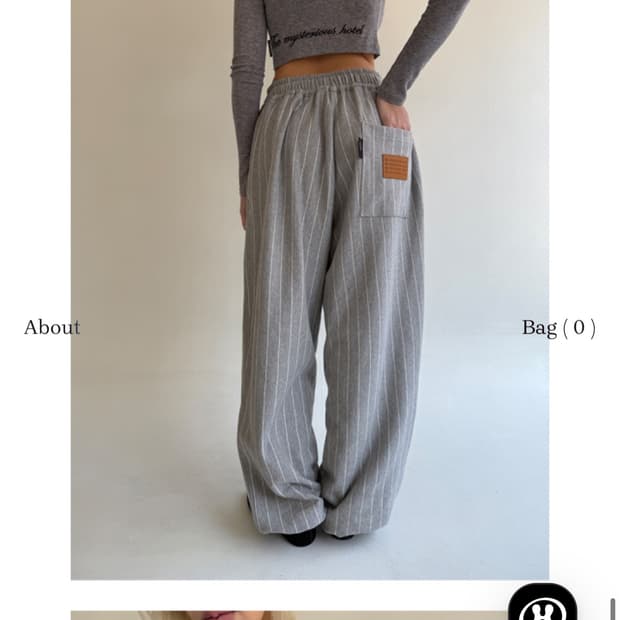 더미스테리어스호텔 스트라이프 스웻팬츠