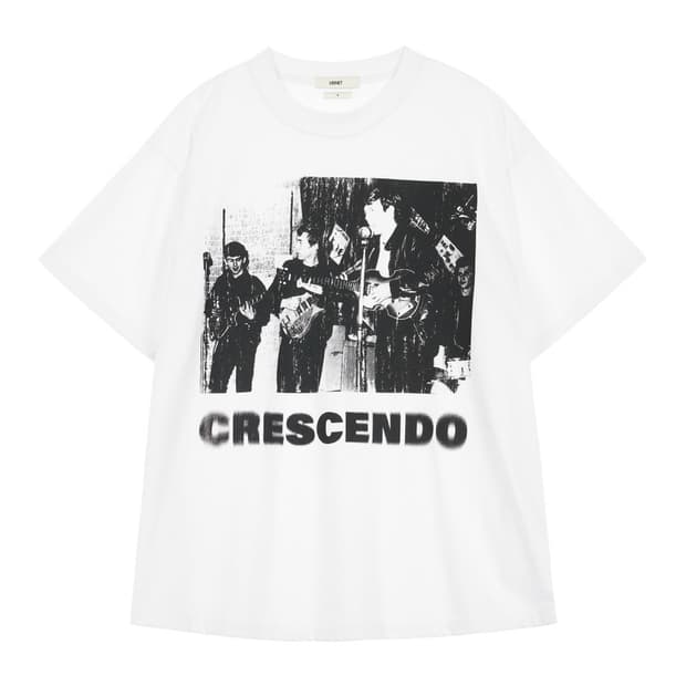 다이닛 CRESCENDO GRAPHICS T-SHIRT WHITE
