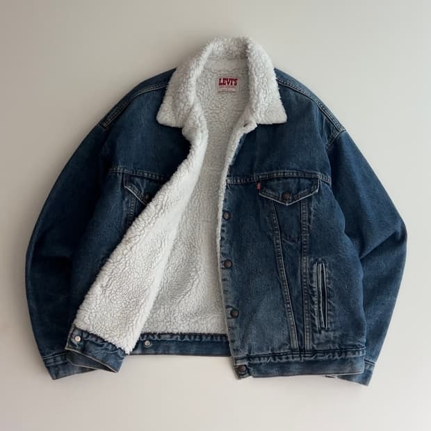 리바이스 90s USA 셰르파 데님 트러커 자켓 XL