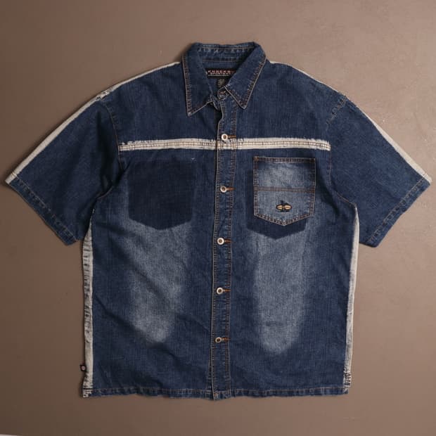 90's 올드스쿨 반팔 데님 자켓 A1690