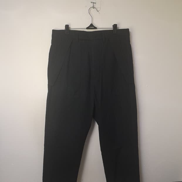 릭오웬스 블랙 면나일론 크롭팬츠 46/30"~31"