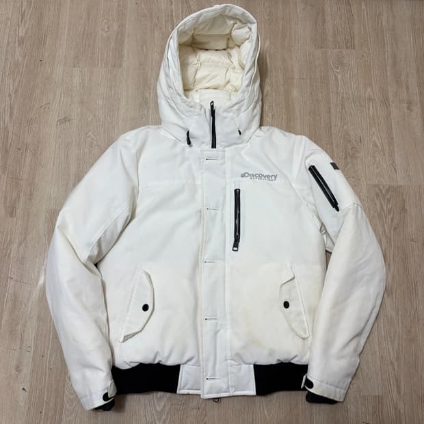 디스커버리 여성 후드 숏패딩 M/95 