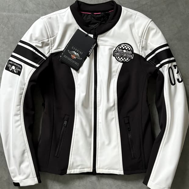 [새상품] Harley Davidson 할리데이비슨 화이트 레이싱 모터 