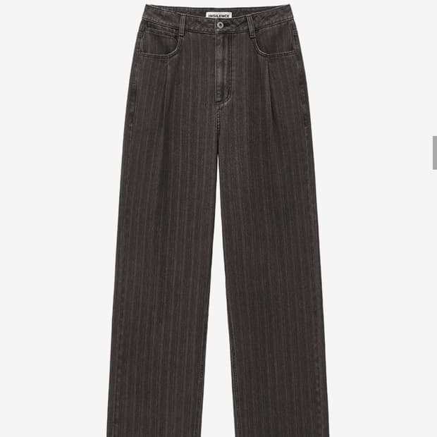 인사일런스 스트라이프 서페이스 데님 팬츠