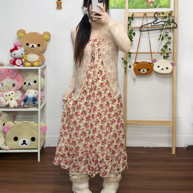 ꒰ঌ 잔꽃 원피스 세트 ໒꒱