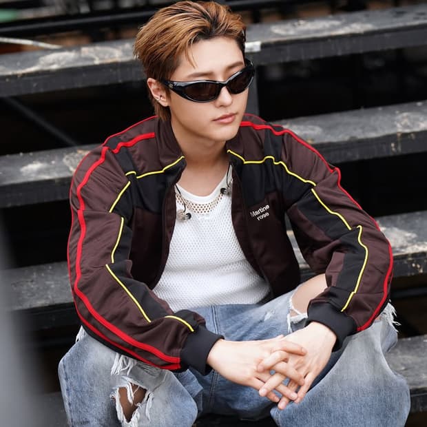 마틴로즈 슈렁큰 트랙 자켓