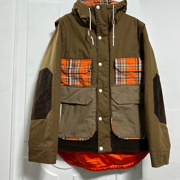 아디다스 버튼 윈터자켓