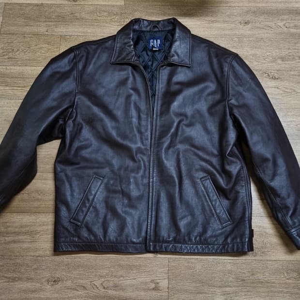 올드 갭 레더자켓 초코브라운 xl