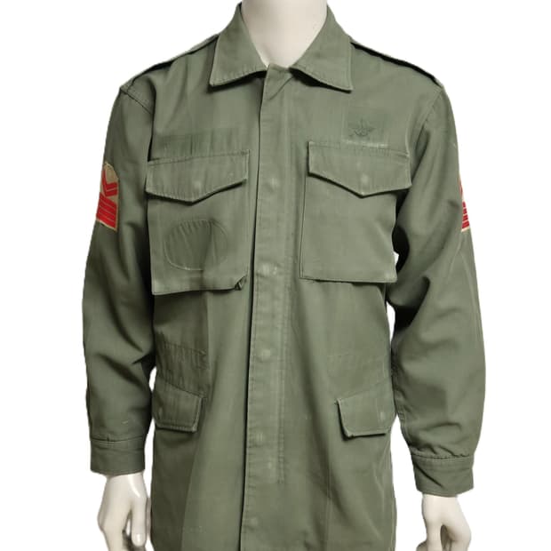육군 구형 중사 민무늬 야전상의 전투복 상의 자켓 (L)