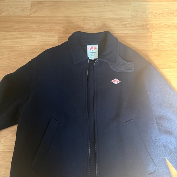 단톤 올 지퍼 집업 자켓 (44사이즈, 네이비, 국내 대략 105)