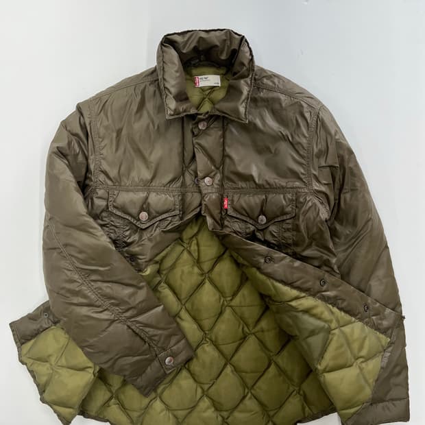 리바이스 레드탭 패딩 트러커 자켓