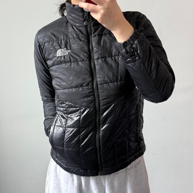 [M] 노스페이스 우먼 블랙 경량패딩