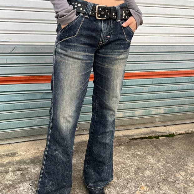 Edwin(japan made) 로우라이즈 부츠컷 데님 팬츠