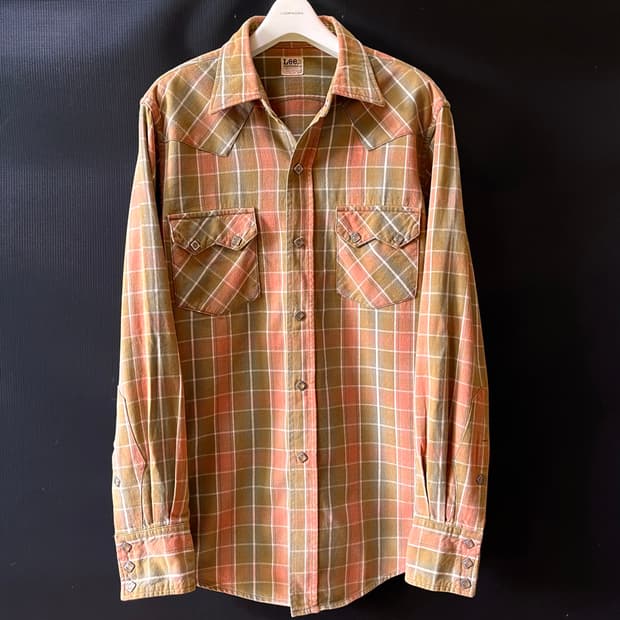 L) 60s LEE Westerner 오리지널 웨스턴 셔츠 Made in