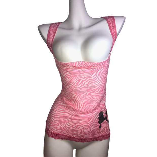 pink zebra sleeveless