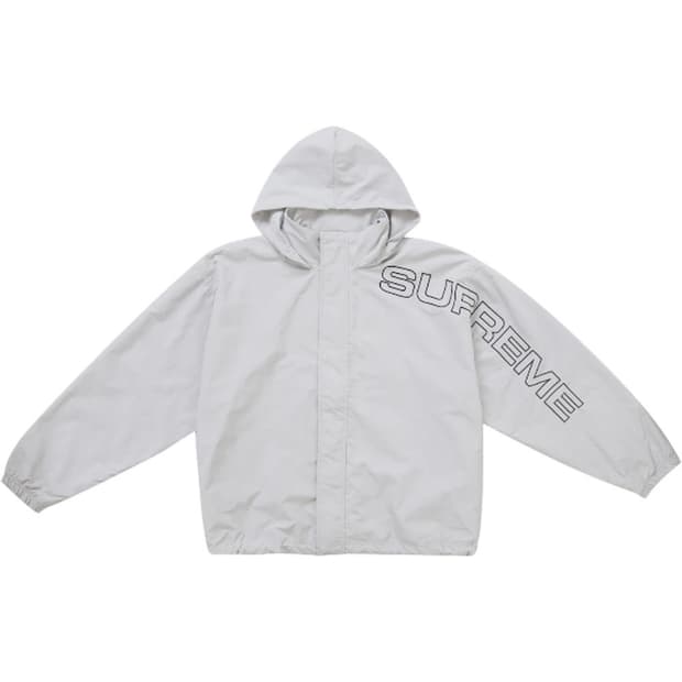 슈프림 스펠아웃 트랙 자켓 그레이 s