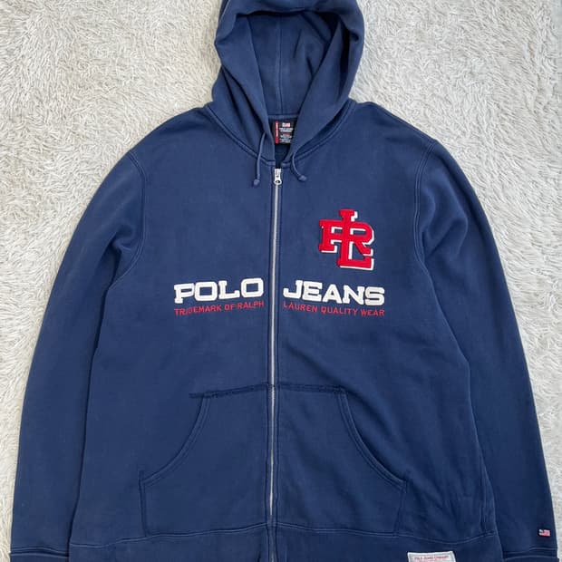 폴로 진스 컴퍼니 후드 집업/#2575